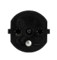 Preview: Fix Adapter Schuko (DE) auf CH Stecker schwarz 230V 3-polig