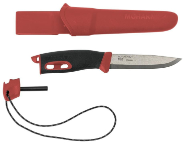 Messer mit Feuerstahl Morakniv Companion Spark - rot