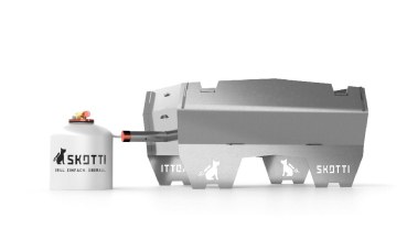 Skotti-Grill Model 2 mit Fett-Auffangschale