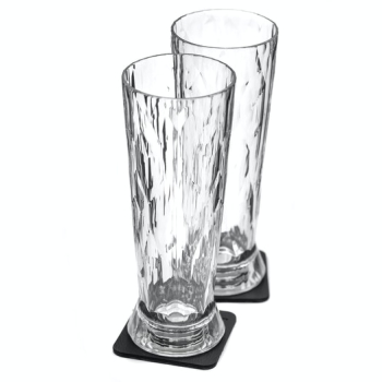 Silwy Magnet-Kunststoffgläser 2er-Set Bier clear