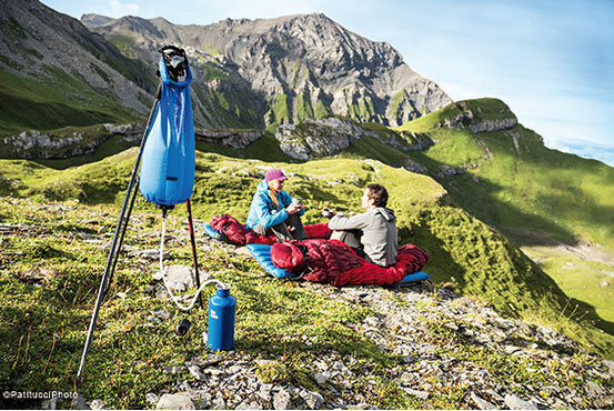  Ihr zuverlässiger Partner in Offroad-Tuning! - Base Camp Pro  10L Trekking Outdoor Wassersack mit Mikron Filter