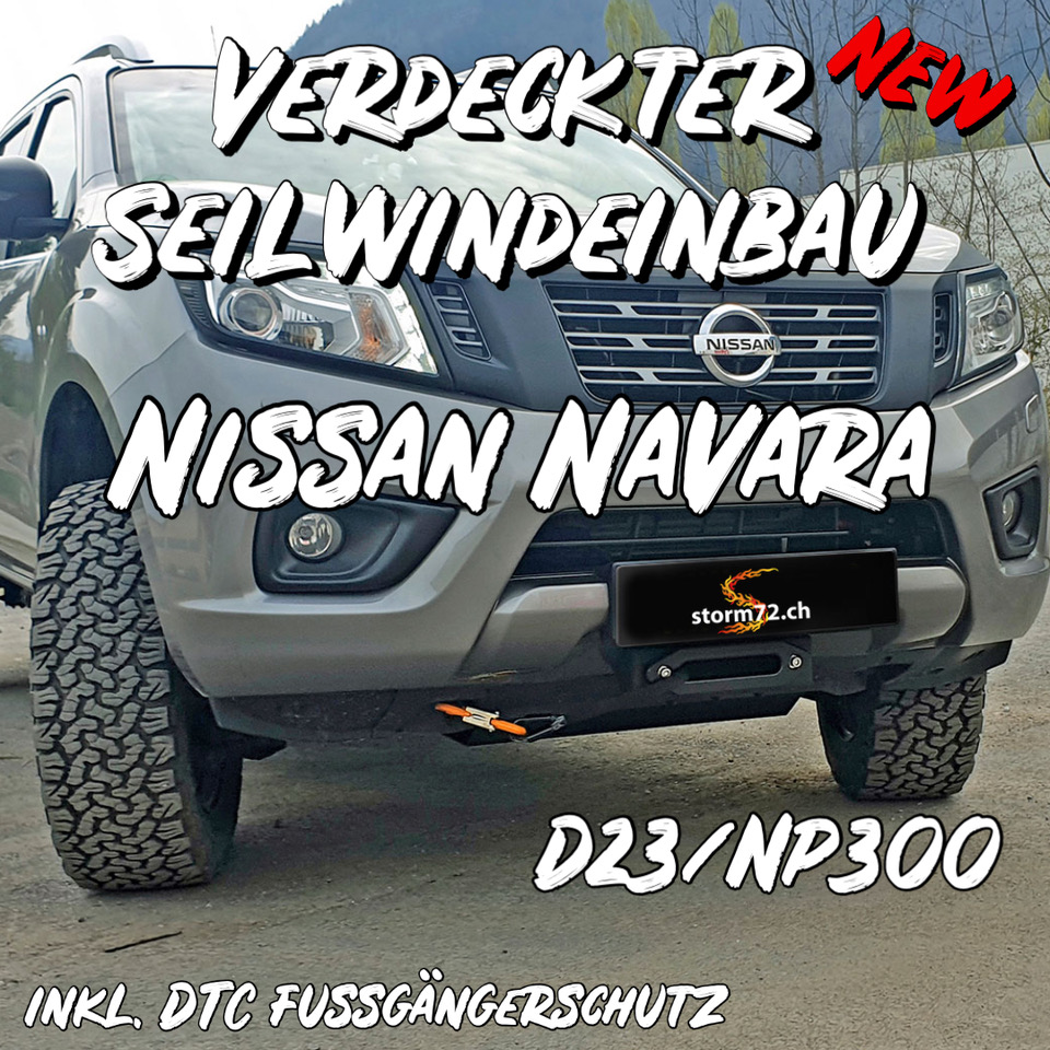  Ihr zuverlässiger Partner in Offroad-Tuning! - Nissan Navara  NP300, verdeckter Seilwindeneinbau