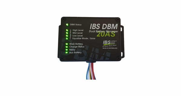 IBS InCar Battery Charger 20A mit Solar Input 250W  IBS DBM 20A mit Solareingang und Lithiumbatteriefähig 