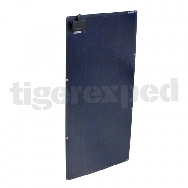 tiger2solar Solarpanel semiflexibel "black tiger sf 160" mit 160 Wp (ETFE-Oberfläche, 43x Sunpower-Zellen, 1440x540mm)